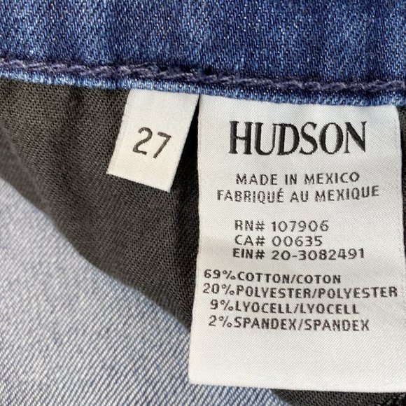 Hudson Jeans Crop Krista Super Skinny Dark Wash Size 27 - Picture 8 of 9